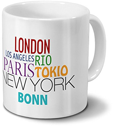 Städtetasse Bonn - Design Famous Cities in the World-Design