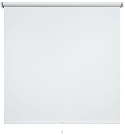 JalousieCrew Verdunkelungsrollo Springrollo Schnapprollo Rollo Weiss Breite 60-200 cm Länge 180 cm Blickdicht Blickschutz (60 x 180 cm)