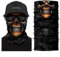 ShopINess Unisex Schlauchschal Halswärmer Neckwarmer Multifunktions schlauchtuch totenkopf für Motorrad Bikes Sport Festival Halloween Karneval - Totenschädel (Piercing)
