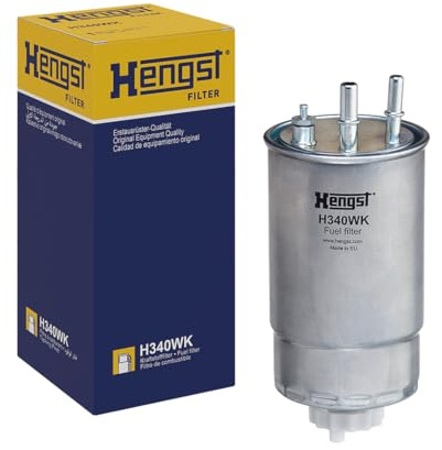 HENGST - Kraftstofffilter H340WK - Hochwertiger Kraftstoff-Leitungsfilter für KFZ - Entfernt Staub und Schmutz aus Otto- oder Dieselmotoren - Schützt das Einspritzsystem