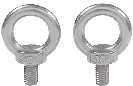 newlng M8X13 Golfari Bullone ad Occhiello Acciaio inossidabile 304 per Sollevamento Filettatura Maschio ad Anello Bullone a Occhiello Viti Macchina Spalla 5PZ