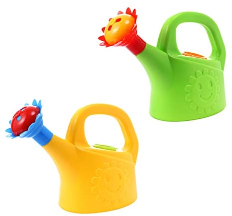 Tomaibaby Huhn Gießkannen Plastik Gießkanne Hausgarten Gießkanne Kinder Strand Gießkanne Spielzeug, 2 Stück (Zufällige Farbe)