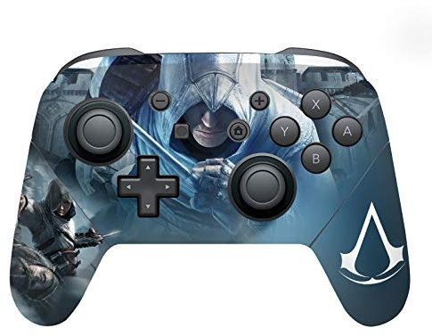 Head Case Designs Offizielle Zugelassen Assassin's Creed Altaïr Versteckte Klinge Schluessel Kunst Vinyl Haut Gaming Aufkleber Abziehbild Abdeckung kompatibel mit Nintendo Switch Pro Controller