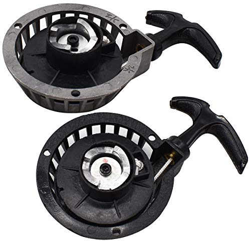 Pocketbike Seilzugstarter,Tianher 2 Stück Motorrad Starter Seilzugstarter Pullstarter Aluminium für 2 Takt 49CC Mini Zündung Motor Pocket ATV Bike Dirt Minimoto Kinderfahrrad ATV Quad Zugstarter.