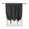 MINGPINHUIUS Roman Short Window Curtain Tie Up Window Roman Blinds Thermal Insulated Blackout Window Curtain for Kitchen Living Room Bedroom (Black, 120x120cm)
