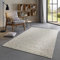 Taracarpet Skandi Landhaus Teppich Hand-Web-Teppich aus hochwertiger Schurwolle 2700 Gramm/qm beidseitig legbar echte Handarbeit Natur bunt Meliert 250x350 cm