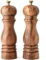 Bill F Since 1983, Salt and Pepper Grinder Set, Wooden Pepper Mill Grinder Salt Pepper Shakers Set of 2 with Adjustable Ceramic Rotor- 7 Inch