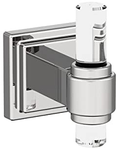 Amerock Glacio Clear/Chrome Contemporary Single Robe Hook