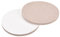 sourcing map Filz Möbel Unterlage, 75mm Durchm Selbstklebend Anti-Rutsch Anti-Kratz Rund Filz Pad Schrank Füße Bodenschutz Beige 4 Pad