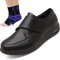 Aocase Chaussures Pieds Larges Cuir Chaussures Orthopediques Diabetique Chaud Bottes Diabétiques Oedème Bouffi Pied Velcr Scratch Diabétiques Coupe Large,A Black,47 EU
