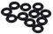 10 O-Ringe aus schwarzem Gummi, O-Ringe, Dichtringe, 8 x 4 x 2 mm