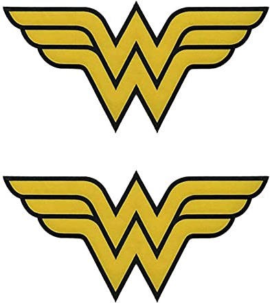 2 Stück Kompatibel mit Wonder Woman Taktisches Militär Moral Stickerei Aufnäher dekorative Applikationen Patch für Jacken Jean Kappe Weste Rucksäcke Uniform Kleidung Patch-Kollektiv Board