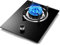 New Gas Hob Cooker Desktop/embedded Single Gas Cooktop 5.2KW Black Glass Hob/Cooker/Cooktop With Flame Failure Protection For Warming/Cooking/Boiling/Frying/Simmering [Energy Class A] (Color : A)