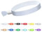 Green-Power America 100 Stück Stoff-Armband, farbige Armbänder ohne Logo, beständig, geeignet für leichte Konzert-Handgelenkschlaufe für Aktivitäten, Partys (Farbe: Weiß)