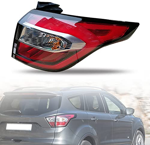 Qwertfeet Rücklicht Heckleuchte Rückleuchte für Ford Kuga 2017 2018 2019, Auto Heckklappe Rückleuchten Linke Rechte Rücklichter, Outside- Right