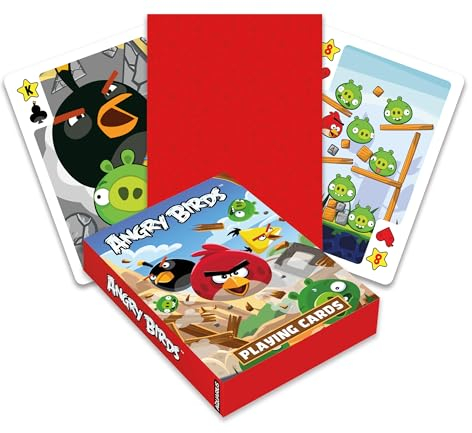AQUARIUS Angry Birds Spielkarten – Angry Birds Themed Deck of Cards für Ihre Lieblingskartenspiele – Offiziell lizenzierte Angry Birds Merchandise & Sammlerstücke