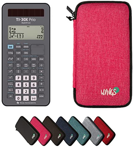 CALCUSO Pacchetto Base rosa con Calcolatrice TI-30X Prio MathPrint