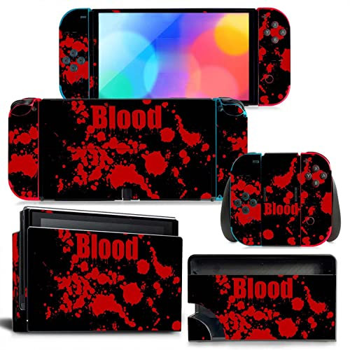 RESKIO Aufkleber Für Switch OLED Skin Sticker Decal Cover Für Switch OLED Console Skin Dock Joy Con Wrap Full Wrap Skin Für NS OLED Vinyl 41063 Aufkleber Den Griff