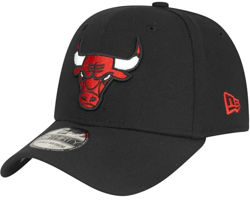 New Era 39Thirty Stretch Cap - Chicago Bulls schwarz - L/XL
