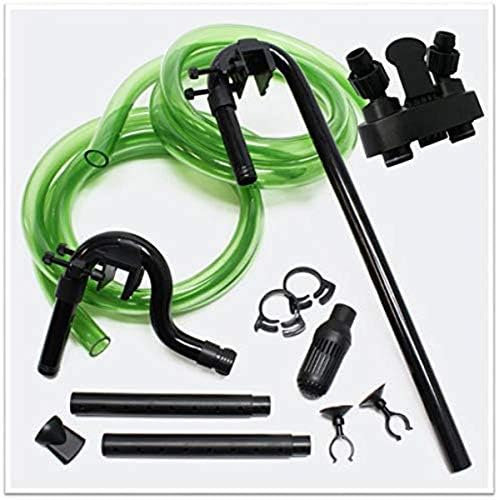 Marine Color Kit de Tuyau de Sortie et Entrée d’Eau pour Filtre Sunsun HW302 HW402 Accessoire de Rechange Vanne Raccord Rapide Conduites Aquarium Durable Noir