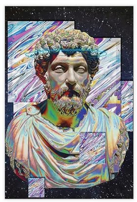 Marcus Aurelius Portraits Kunst Leinwand Poster Wandkunst Dekor Druck Bild Gemälde für Wohnzimmer Schlafzimmer Dekoration ungerahmt 30 x 45 cm
