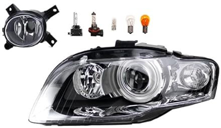 Johns, Scheinwerfer Hauptscheinwerfer passend für Audi A4 8E 11/2004-06/08 Xenon D1S LI + Nebelscheinwerfer + Leuchtmittel