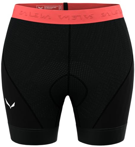 Salewa Damen Vento Am Liner W Short Tight, Black Out, XS EU