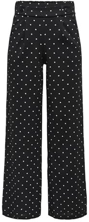 JdY Damen Jdysoya Geggo Pu Pant JRS Noos Stoffhose, Schwarz, S / 32L EU