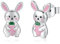 StoryEtain Ohrringe Hasen 925 Sterling Silber Hasen Ohrstecker Kaninchen Ohrstecker Hypoallergene Hasen Ohrringe Kaninchen Schmuck Geschenke für Ostern Kinder Kaninchenliebhaber