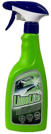 Limescale Remover Spray 500ml | Powerful Bathroom & Kitchen Descaler Cleaner for Taps Tiles Showers Sinks & Glass | Fast-Acting Formula Removes Hard Water Marks Limescale & Mineral Build-Up
