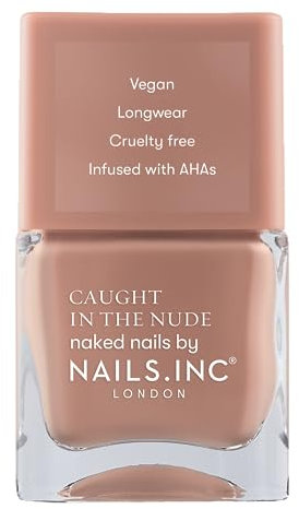 Nails Inc - TURKS AND CAICOS BEACH Nagellack - Bronze-Ton - AHA-angereicherte, pflegende Formel für hydratisierte Nägel - Breiter Pinsel für optimale Nail Art - Vegan, Langanhaltend & Cruelty Free