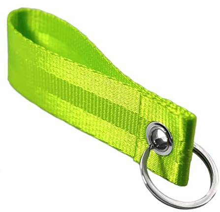 VmG-Store Schlüsselanhänger Schlüsselband 9x2,5cm für Auto Schlüssel Motorrad Schlüsselbund mit Schlüsselring Motorsport Sportgurt Tuning Zubehör langlebig S146