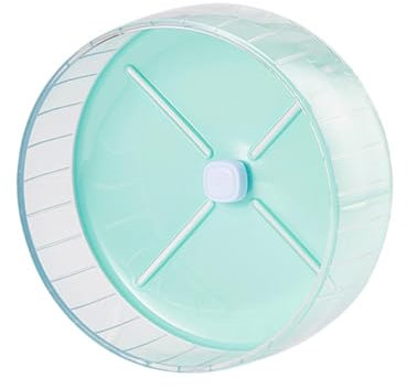 Fenteer Hamsterrad, Laufrad, leise, Laufrad, rund, Durchmesser 26 cm, leiser Rotator, Gymnastikball für Igel, Mäuse, Ratten, Eichhörnchen, GrÜn