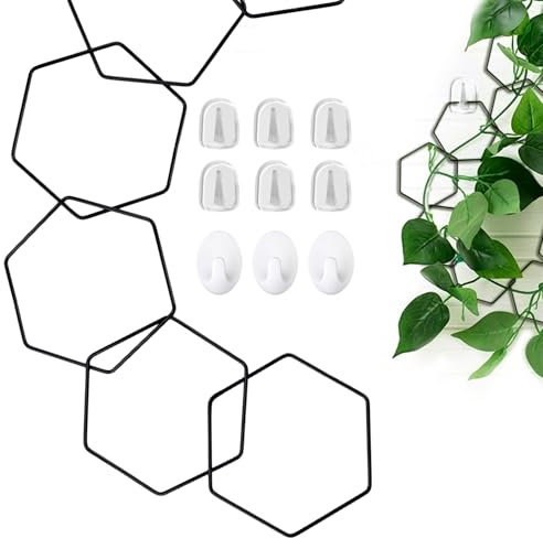 18uds Enrejado para Plantas Trepadoras, Enrejado de Cadena para Plantas de Interior Enrejado para Colgar en La Pared del Jardín Accesorios para Plantas de Interior para Enredaderas Potos Hiedra