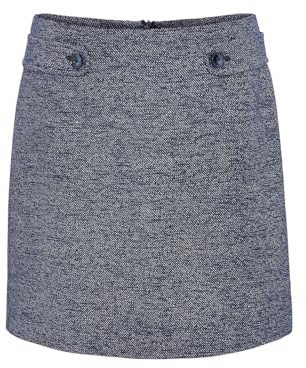 OPUS Damen Minirock | Minirock RABEA Fresh A-Linie aus Viskose Mix Coal Blue, 38