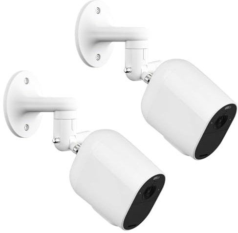 2Pack Adjustable Wall Mount for Arlo Pro, Arlo Pro 2/3/4, Arlo Ultra & Essential Spotlight Camera, No Drilling Indoor/Outdoor Mount, Attach Your Camera Everywhere Without Tools(Camera Not Included)