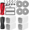 HoHumoca Pièces de Rechange pour Roborock Qrevo Curv/Qrevo Edge, Kits d'accessoires pour Roborock Qrevo Curve, 1 Paire de Brosse Principale 4 sacs à poussière 2 Filtres 4 Brosses Latérales 4 Chiffons