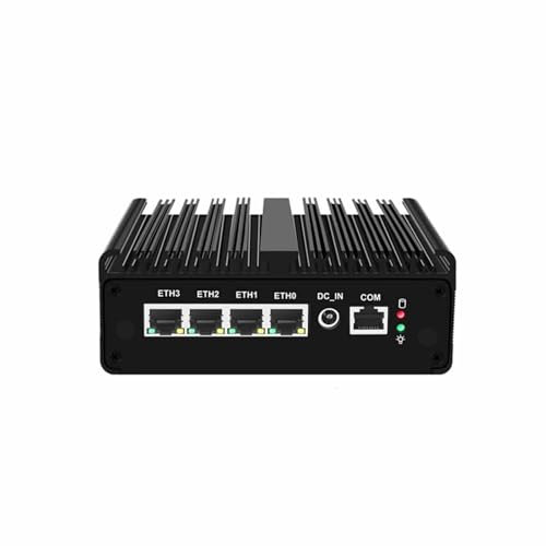 PcZinophyte N100 Firewall Router Upgraded Version Fanless Mini PC 4xi226-V 2.5G Solid Computer