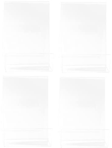 HOODANCOS 4stücke Transparenter Acryl-buchständer Teiliges Stabiler Aufsteller Für Bücher Und Musikalben Für Desktop-organisation Und Stilvolle Präsentation Leicht Und Tragbar