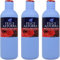 Felce Azzurra Bagnoschiuma Ibisco e Pepe Rosa, Essenza Seducente, Set di 3 Flaconi da 650ml