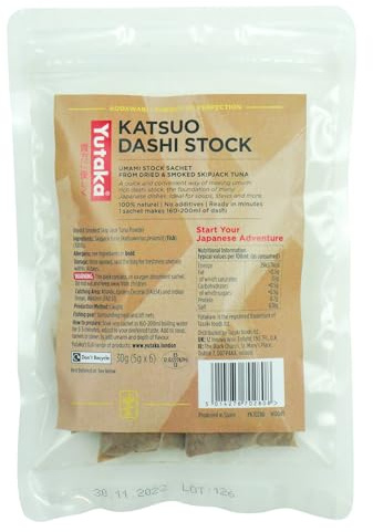 Yutaka Katsuo Dashi Bags – Bonito Powder 30 g (6 pcs) | Authentic Umami Stock Sachets