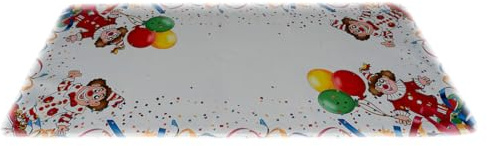 texpot Tischdecke 85 x 85 cm Druckmotiv Clowns Tischtuch