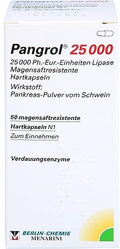 Pangrol 25 000 Kapseln Verdauungsenzyme, 50 St. Kapseln