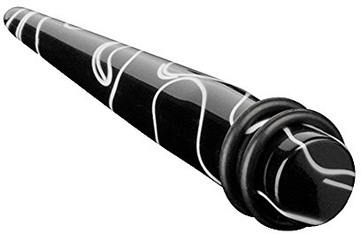 Piercingfaktor Piercing Ohrpiercing Dehnungsstab Dehnstab Taper Expander Ohr Stab Kunststoff Marmor 1,6mm