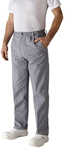 Robur -Pantalon De Cuisine -Oural -Pied De Poule Bleu - Taille
