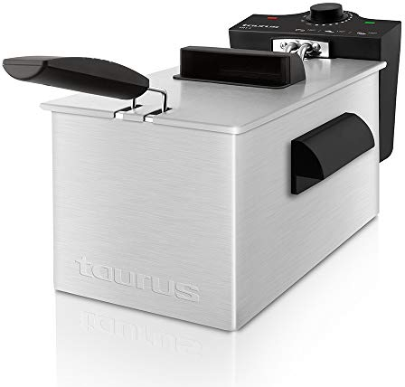 Taurus Fry 3 Freidora potente de 3 litros con resistencia sumergida y 2100W de potencia, Multicolor