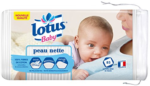 Lotus Baby Peau Nette - Coton bébé (85 cotons) - Lot de 5