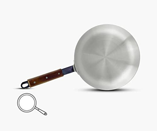 Klassic Aluminium 28cm Frying Pan with Wooden Handle Heavy Gauge Restaurant,catering,home Sold by Chefline Ltd