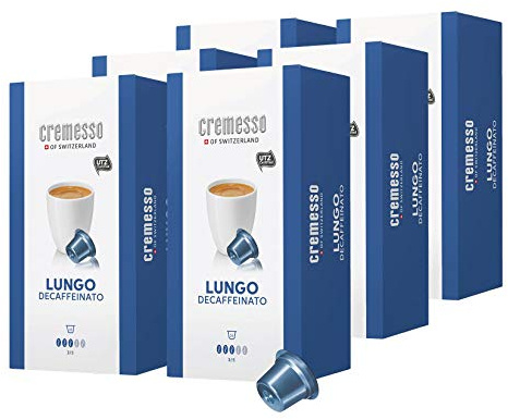 Cremesso Lungo Decaffeinato, 96 Cápsulas (6x 16 Cápsulas)