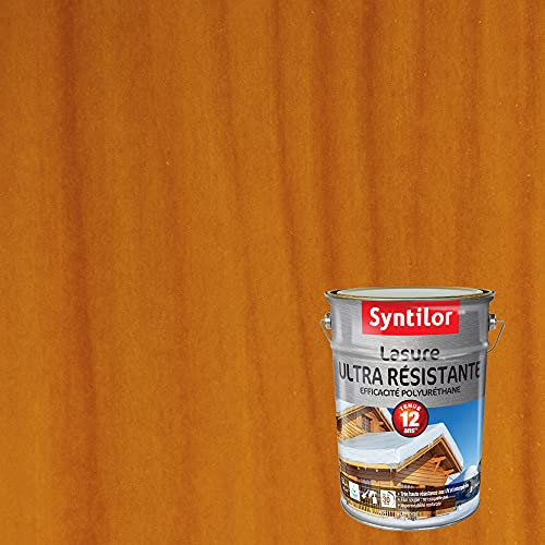 Syntilor - Lasure Ultra Résistante 12 Ans Chêne Clair Satiné 5L
